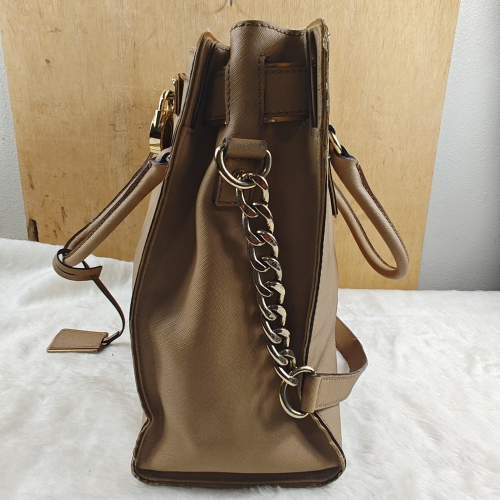 MICHAEL Michael Kors Brown Leather Hamilton Travel Tote - Picture 4 of 12